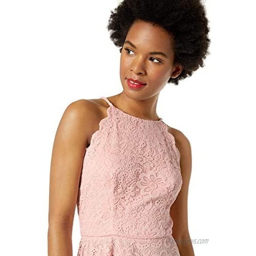 A. Byer Women's Lace Fit and Flare Dress