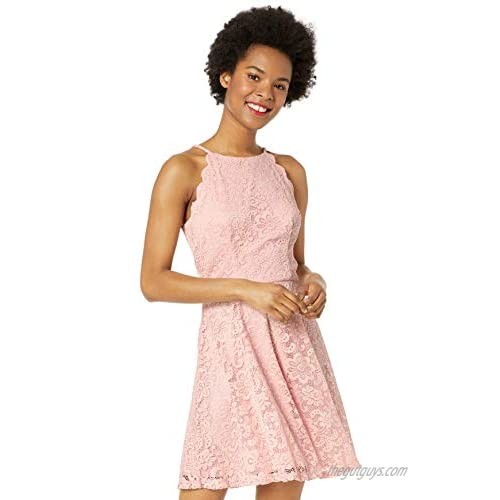 A. Byer Women's Lace Fit and Flare Dress