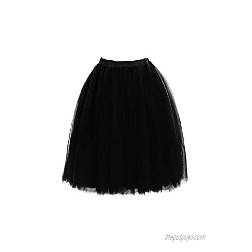 MisShow Women's A Line Knee Length Tutu Skirt