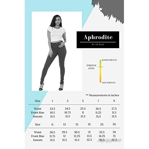 Aphrodite High Waisted Jeans for Women - High Rise Waist Skinny Womens Jeans