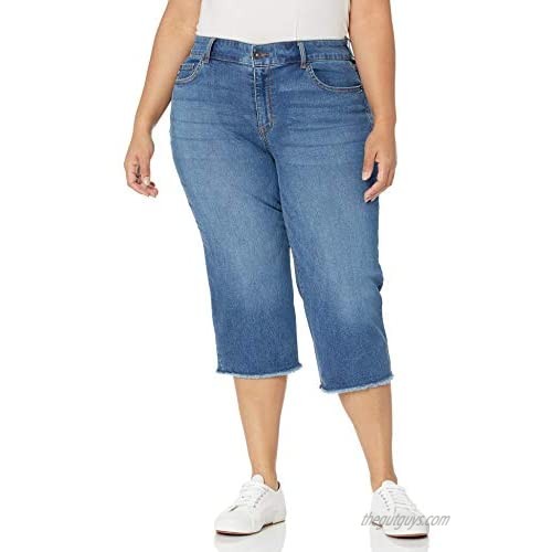 CHAPS Jeans Women's Mid Rise 21" Denim Capri