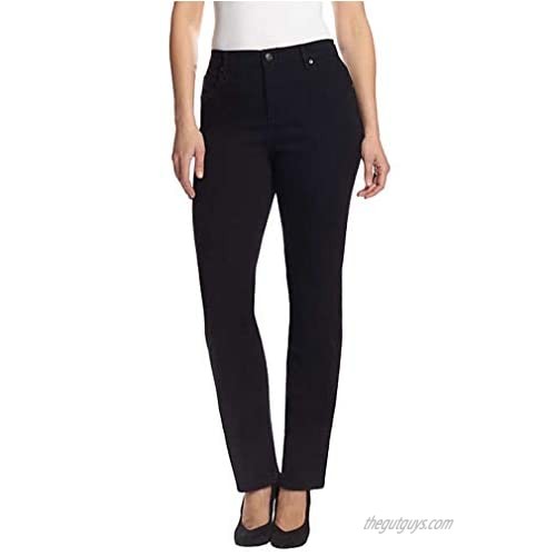 Gloria Vanderbilt Ladies Denim Average Length Jeans - Black 16W