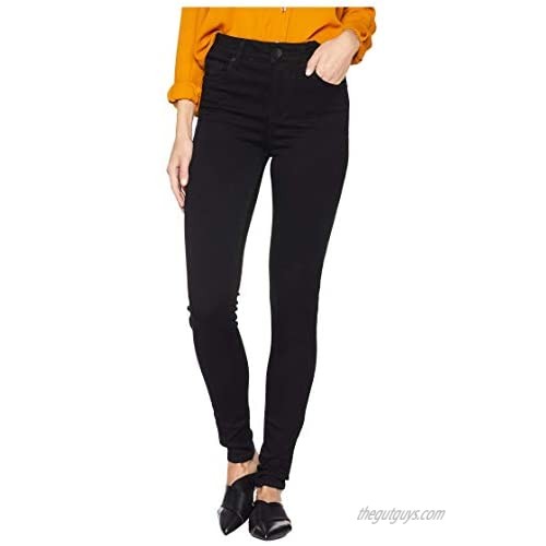 KUT from the Kloth Mia High-Waisted Skinny Jeans in Black