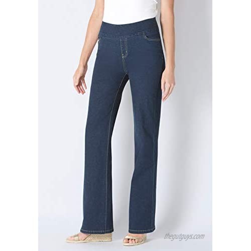Woman Within Women's Plus Size Pull-On Bootcut Jean
