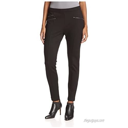 Romeo & Juliet Couture Women's Ponte Pant with Zips