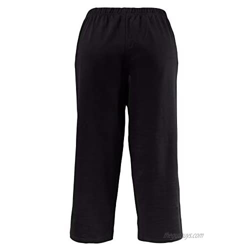 Ulla Popken Stretch Jersey Crop Pants 641038
