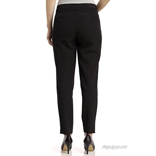 Zac & Rachel Women's Pull On Ankle Pants with Band