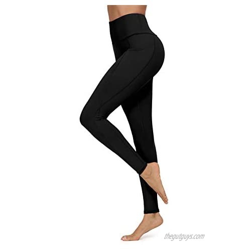 Jouica High Waist Yoga Pants with Pockets Tummy Control Workout Pants for Women 4 Way Stretch Yoga Leggings with Pockets