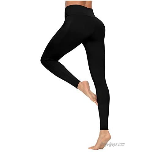 Jouica High Waist Yoga Pants with Pockets Tummy Control Workout Pants for Women 4 Way Stretch Yoga Leggings with Pockets