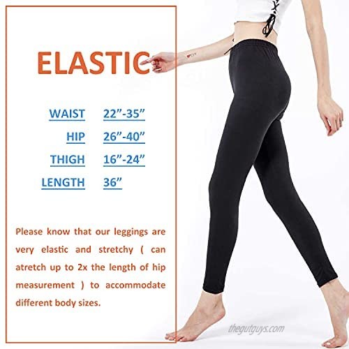 Mad Ink Women's Ultra Soft Fashion Elastic Leggings High Waisted Pattern Pants