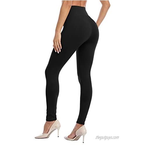 Women's Ankle Leggings Yoga Waist Stretchy Solid Color Leggings Tights
