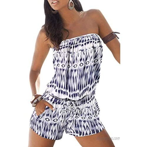 Women Summer Shorts Jumpsuits -Juniors Casual Loose Pants Rompers Dressy Top Belted Playsuits