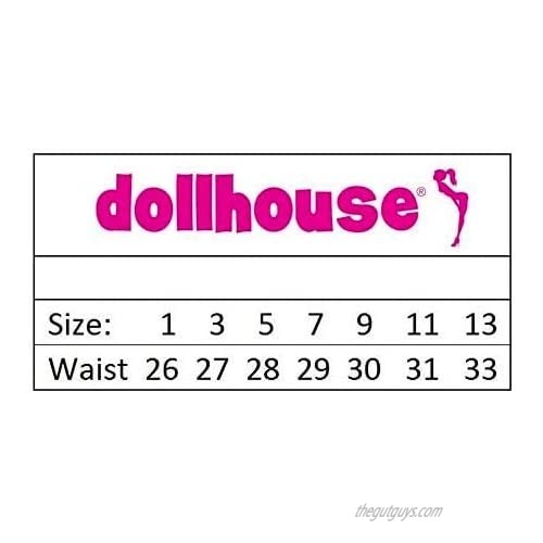 dollhouse Women's Ripped Denim Shortalls with Adjustable Straps