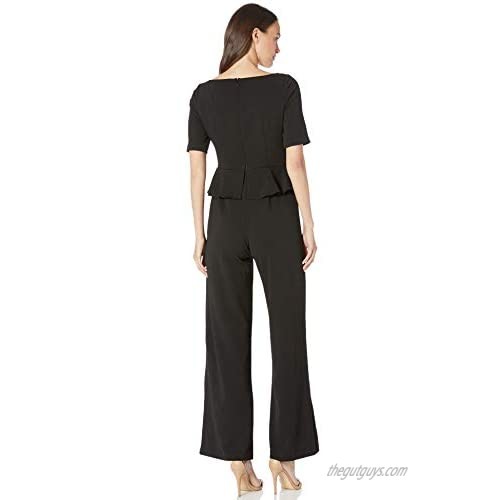 Adrianna Papell Women's Draped Crepe Jumpsuit