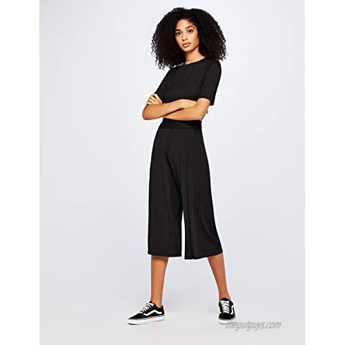 find. Women's Jumpsuit Ribbed Jersey Crop Fit Short Sleeves