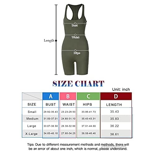 L'VOW Women's Sexy One Piece Sleeveless Bodysuit Romper Short Catsuits Jumpsuits