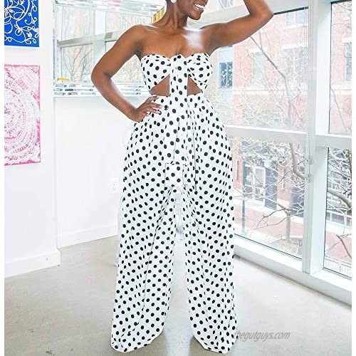 Women's Wrap V Neck Leopard Print Bandage Splicing Long Sleeve Crop Top Wide Pants Set 2 Piece Outfits Jumpsuits