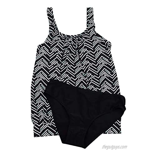SoeHir Tankini Swimsuits for Women Plus Size Swimwear Tummy Control Two Piece Bathing Suits