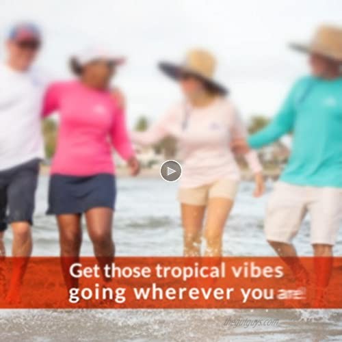 Tropical Vibes Sun Shirt - Women’s Long Sleeve Sun Protection 5FLEX Shirt with 30+ UPF