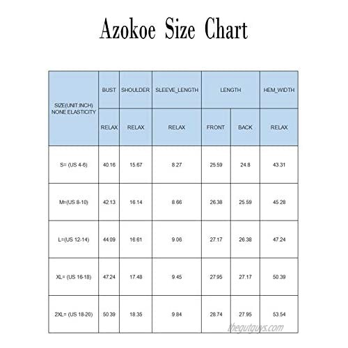 Azokoe Women Chiffon Blouses Summer Casual Crewneck Short Sleeve Shirts Tops