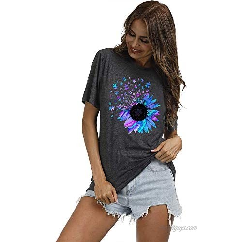 Bealatt Women's Sunflower Graphic Shirts Sunflower Pattern Print Tank Tops Casual Sleeveless Summer Tops Holiday Tee Shirt