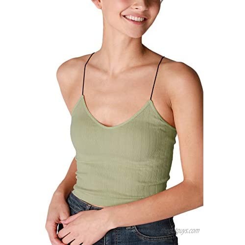 NIKIBIKI Women Seamless Vintage Ribbed Crop Top  Made in U.S.A  One Size