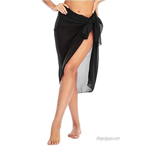 American Trends Womens Sarong Swimsuit Cover Ups for Women Beach Wrap Long Bathing Suit Cover Up Bikini Skirt