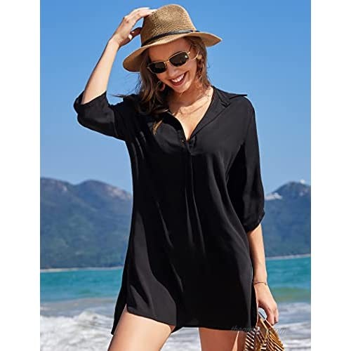 Avidlove Cover ups for Swimwear Women Beach Coverup Shirts Button Up Swimsuit