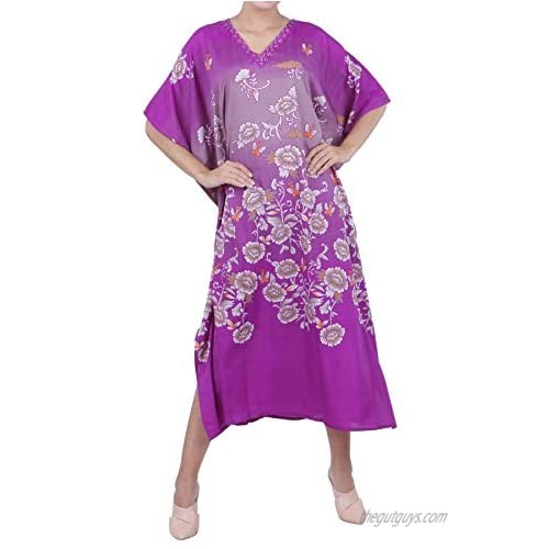 Miss Lavish London Ladies Kaftans Kimono Maxi Style Dresses Suiting Teens to Adult Women in Regular to Plus Size (134-Purple  US 20-24)