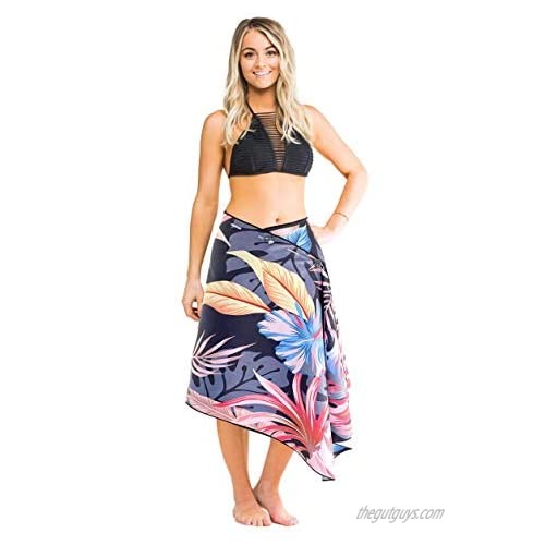 Simple Sarongs Women's Microfiber Towel Swimsuit Cover-up Wrap All-in-One