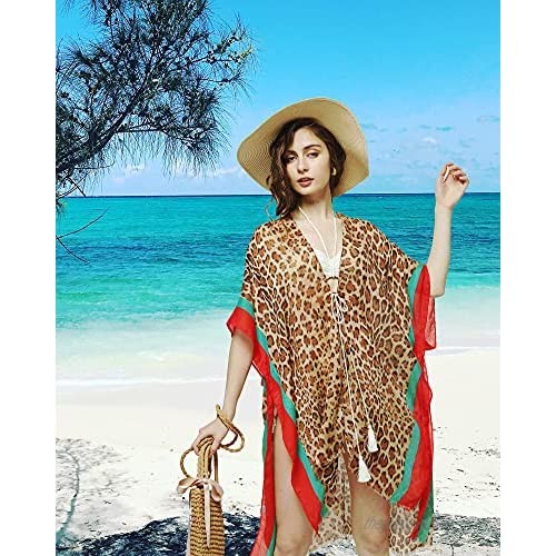 Womens Blouse Kimono Casual Front Cardigan Loose Beach Swim Bikini Cover ups