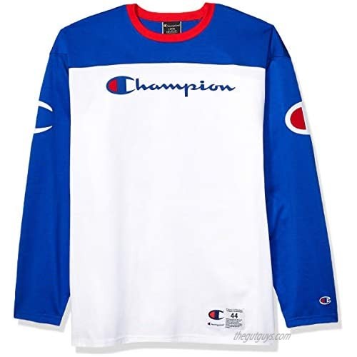 Champion Men's Long-Sleeve Football Jersey T-Shirt