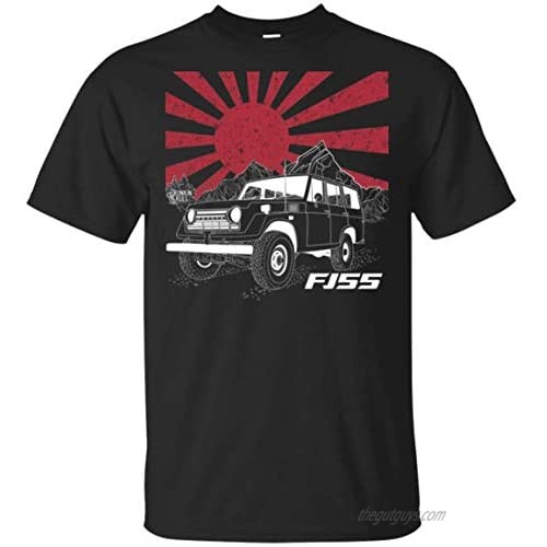 FJ55 Under The Rising Sun Heritage Ring Spun Cotton Black T-Shirt