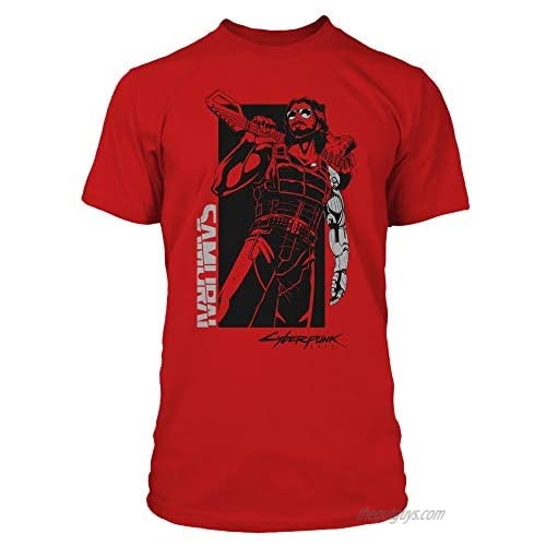JINX Cyberpunk 2077 Johnny Comic Men's Gamer Graphic T-Shirt