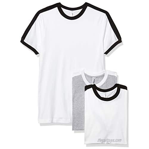 Marky G Apparel Men's Soccer Ringer Short-Sleeve T-Shirt (Pack of 3)