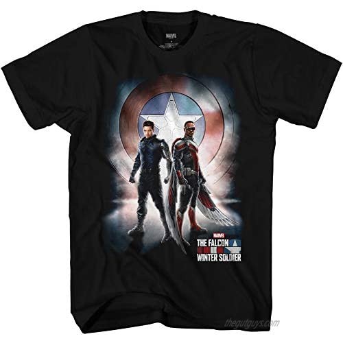 Marvel Winter Soldier Falcon Captain America Poster T-Shirt