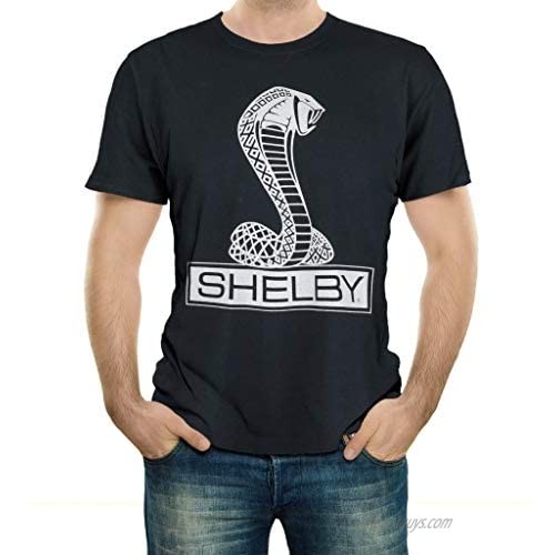 Shelby Cobra Snake Logo Tee T-Shirt | 100% Cotton | Black