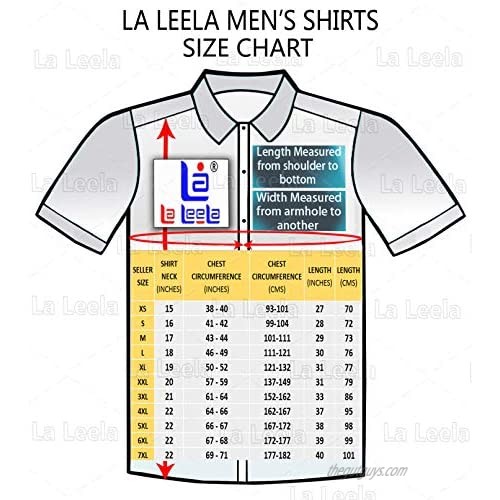 LA LEELA Men's Golf Front Pocket Short Sleeve Hawaiian Shirt