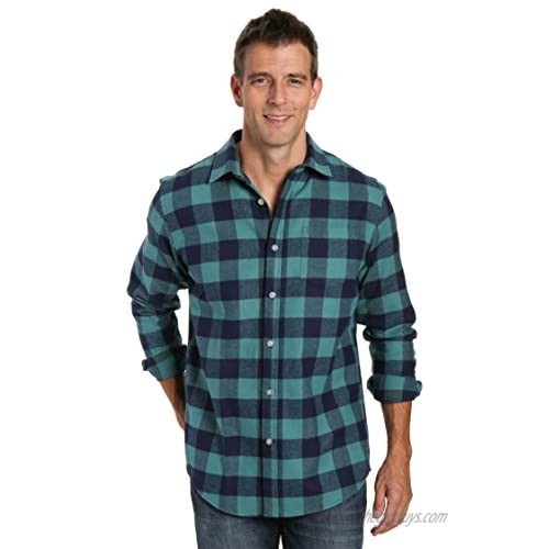 Noble Mount 100% Cotton Plaid Mens Flannel Shirts - Regular Fit