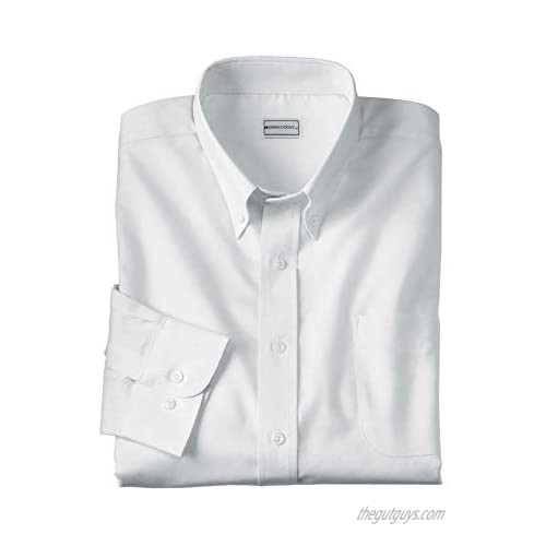 KingSize KS Signature Men's Big & Tall Wrinkle-Resistant Oxford Dress Shirt - Big - 20 35/6 Royal Check
