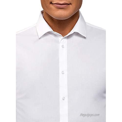 oodji Ultra Men's Basic Slim-Fit Shirt