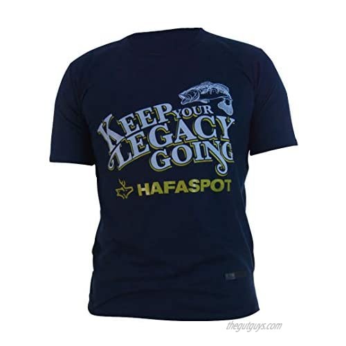 HAFASPOT - Men's T-Shirt Fishing Keep Your Legacy Going Navy Blue