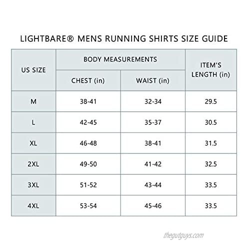 Lightbare Men Running Sports Shirts Short Sleeve Lightweight Quick Dry Anti Odor