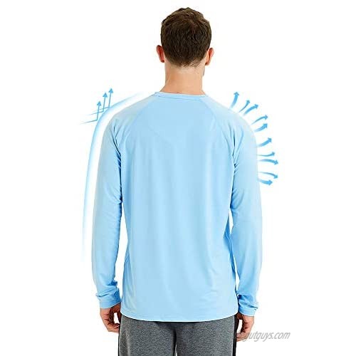 Long Sleeve Sun Shirts for Men UV Protection Fishing Shirts T-Shirt Outdoor Hiking Base Shirt Autumn Winter