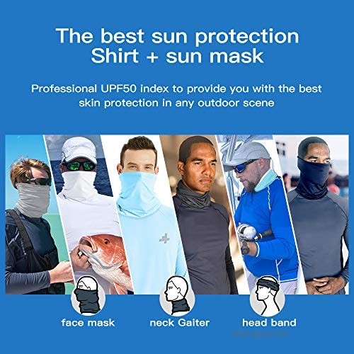 Long Sleeve Sun Shirts for Men UV Protection Fishing Shirts T-Shirt Outdoor Hiking Base Shirt Autumn Winter