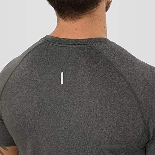 ODODOS UPF 50+ Fitted Athletic T-Shirts Raglan Short Sleeve Fishing Running UV Sun Protection Tops for Men