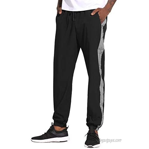 Aiboria Mens Jogger Sweatpants Quick Dry Sportwear Hiking Gym Workout Running Sports Pants Breathable with Pockets