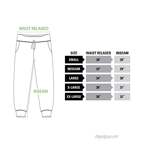 Calhoun Mens Officially Licensed NHL French Terry Tapered Slim Leg Jogger Style Sweatpants
