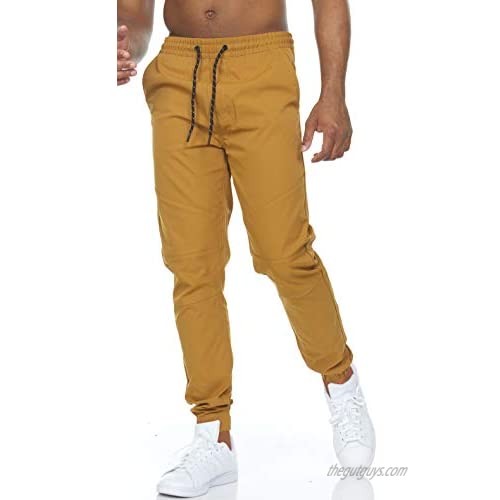 Encrypted Moto Men's Athletic Jogger - Athleisure Pants for Men Comfortable Slim Fit Everyday Mens Gym Workout Clothes