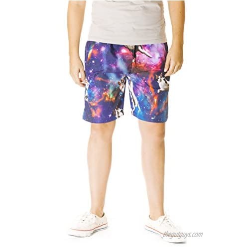 Funny Guy Mugs 80s & 90s Retro Neon Windbreaker Pants - Convertible Shorts Or Pants